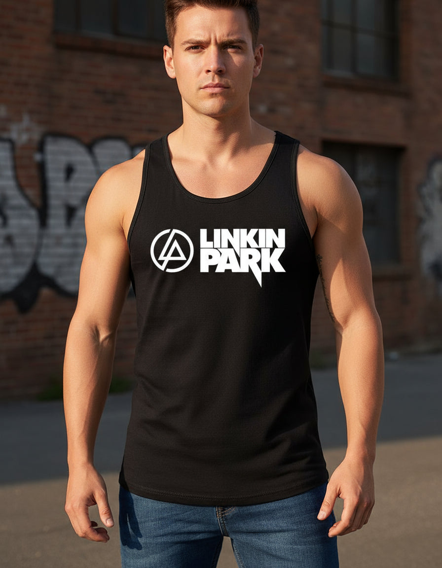Playera Sin Mangas Linkin Park Música Rock Heavy Metal