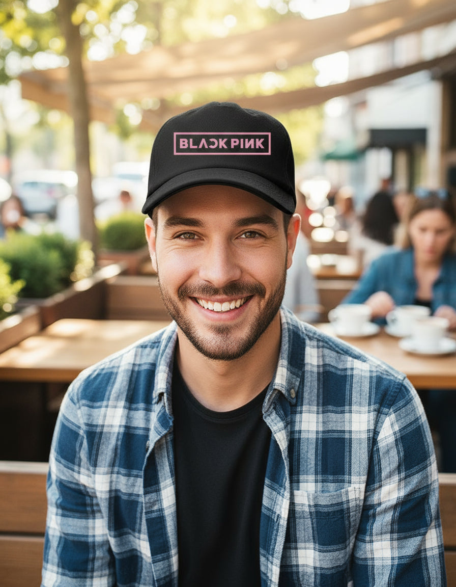 Gorra Trucker Black Pink Música Pop R&b Hip Hop Korea Negro Ajustable Bp