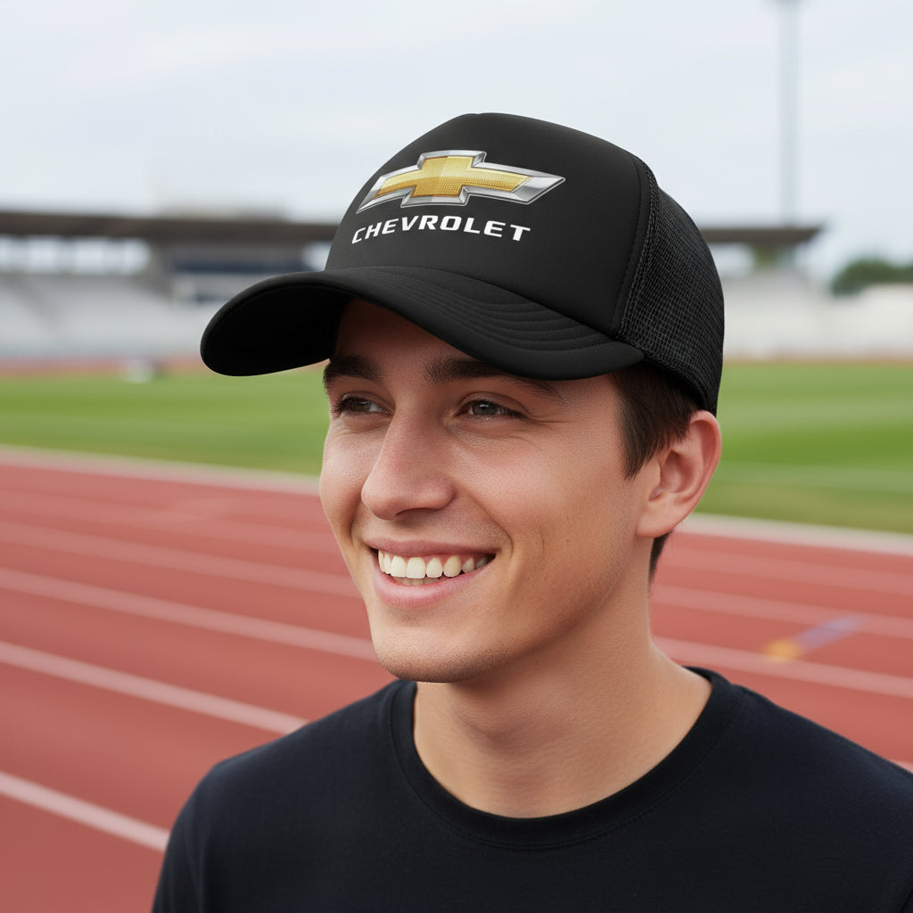 Gorra Nascar Chevrolet Vehículo Automóvil Automovilismo Negro Ajustable Chvrlt