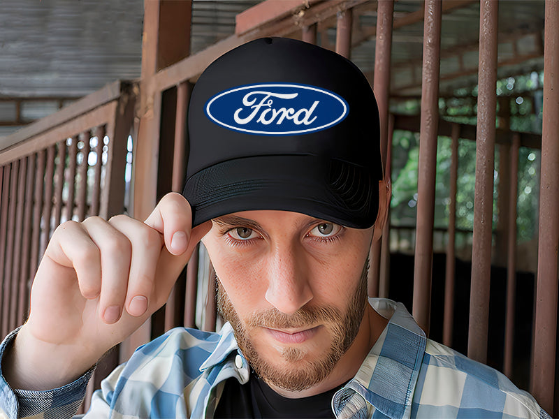 Gorra Nascar Ford Coche Vehículo Automóvil Automovilismo Negro Ajustable Ford
