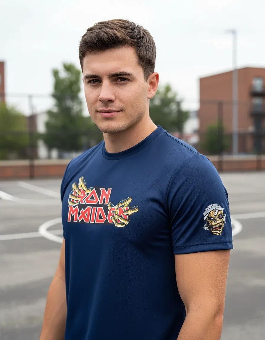 Playera Deportiva Iron Maiden Música Rock Heavy Metal