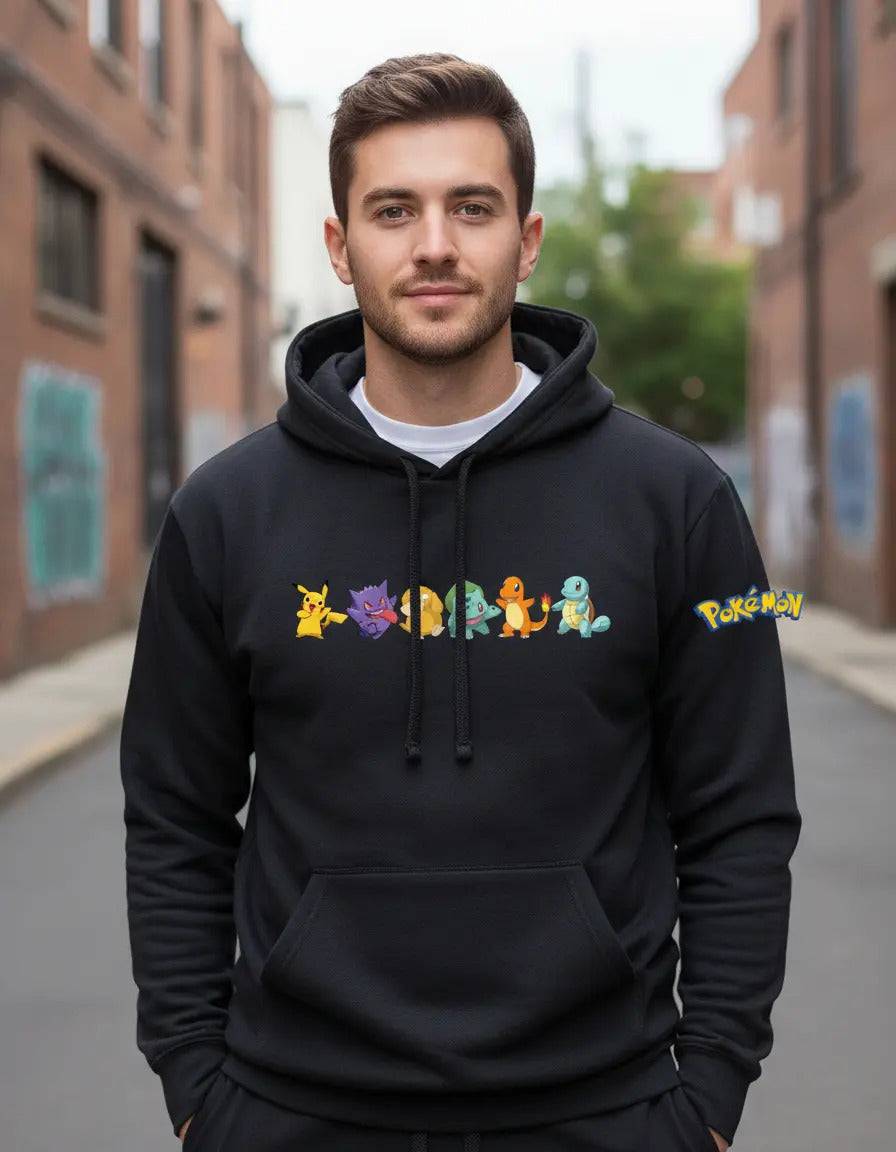 Sudadera Pokémon Gengar Pikachu Charmander Bulbasaur