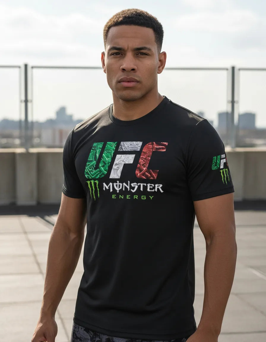 Playera Dry Fit Ufc Monster Energ Mma Box Muay Thai Bjj Kb