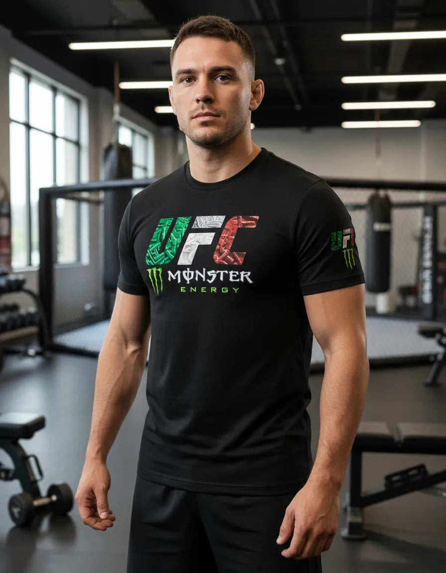 Playera Dry Fit Ufc Monster Energ Mma Box Muay Thai Bjj Kb