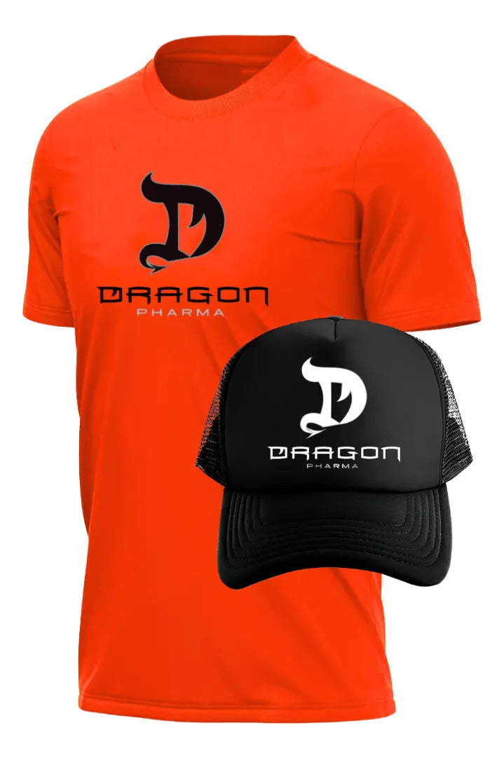 Playera Y Gorra Dragon Pharma Gym Fitness Running Deportes