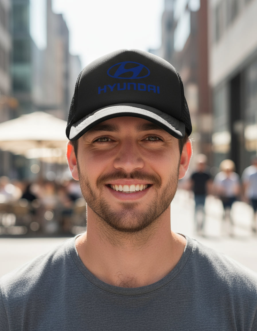 Gorra Hyundai Automovilismo Vehículo Coche Fifa Fútbol Negro Ajustable Hyundai