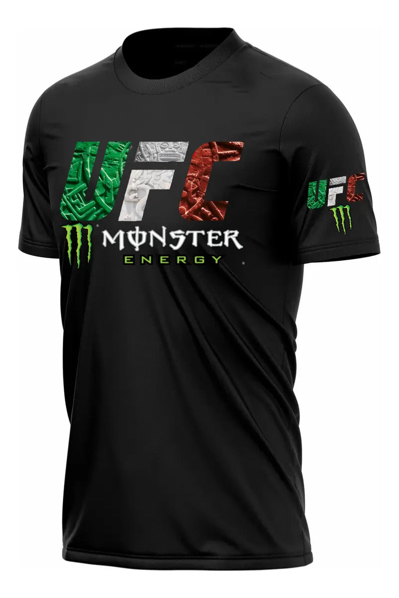 Playera Dry Fit Ufc Monster Energ Mma Box Muay Thai Bjj Kb