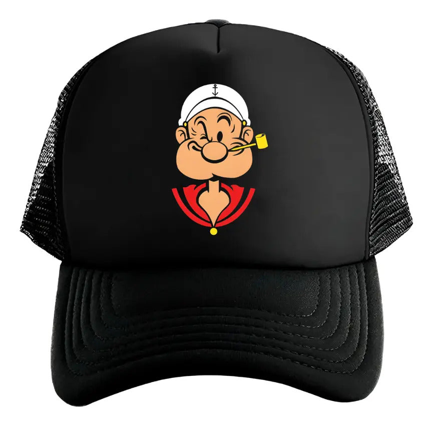 Gorra Popeye Negro Ajustable Popeye
