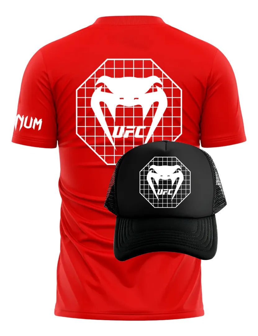 Playera Y Gorra Ufc Venum Octa Mma Box Muay Thai Kick Bjj Kb