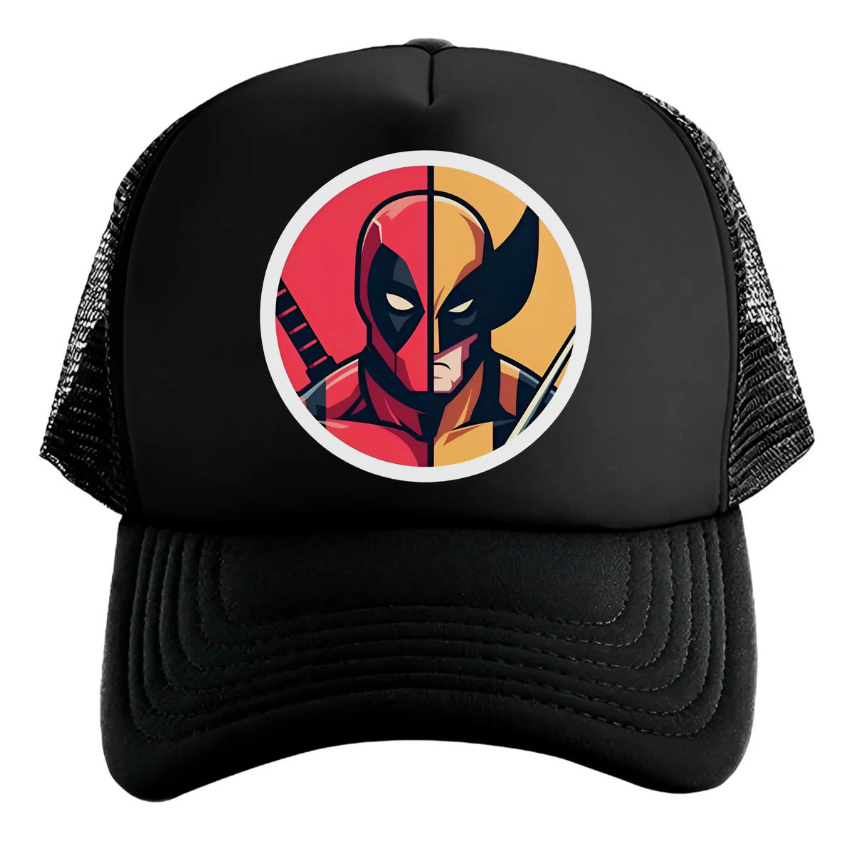 Gorra Deadpool & Wolverine Marvel Cómics Avengers Negro Ajustable Dp&w