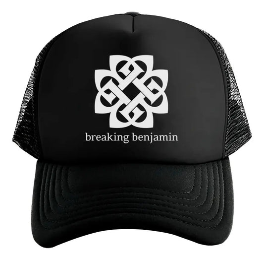 Gorra Breaking Benjamin Música Rock Heavy Metal Negro Ajustable Brkngbnjmn
