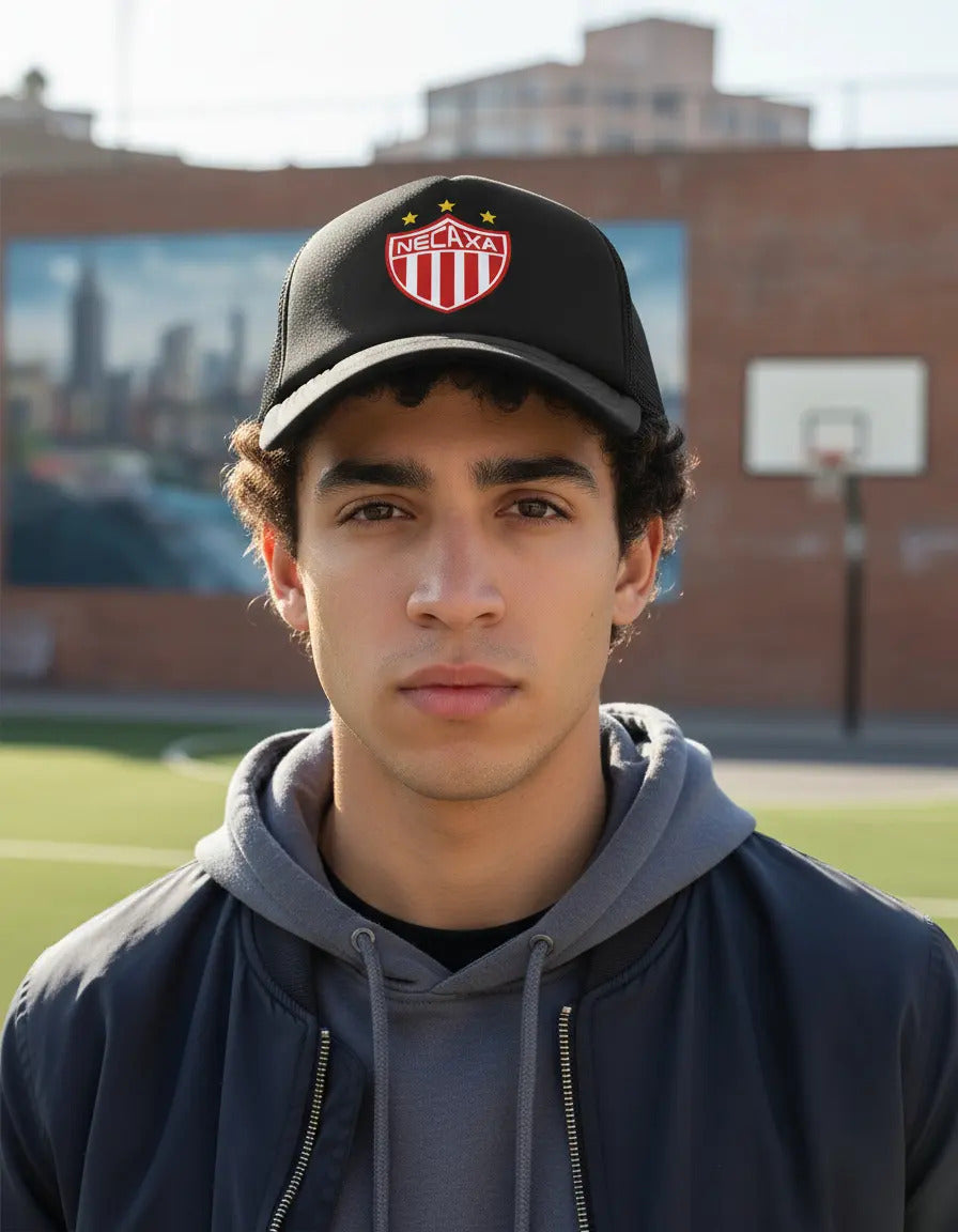 Gorra Necaxa Fútbol Fifa Liga Mx Deportes México Negro Ajustable Necaxa