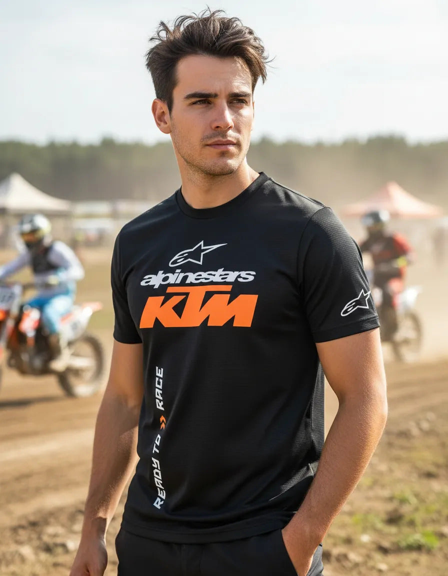 Playera Alpinestars Ktm Negro Logo Ch