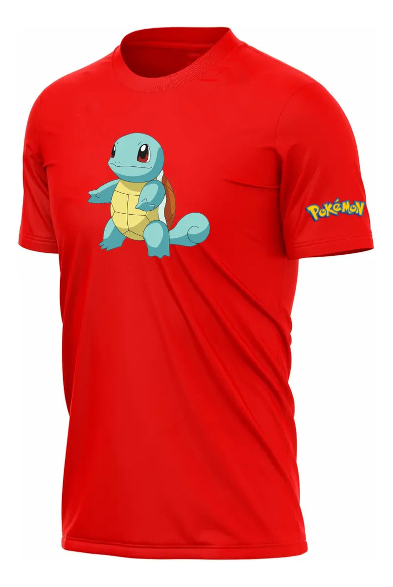 Playera Deportiva Squirtle Charmander Bulbasaur Pokémon
