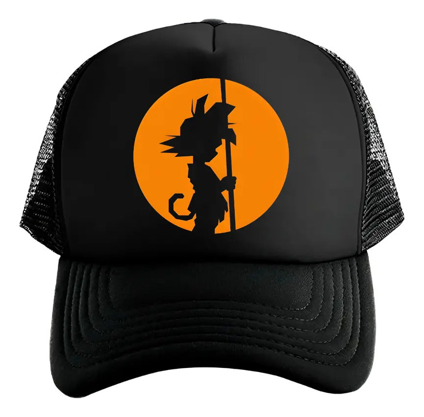 Gorra Gokú Dragón Ball Anime Negro Ajustable Goku