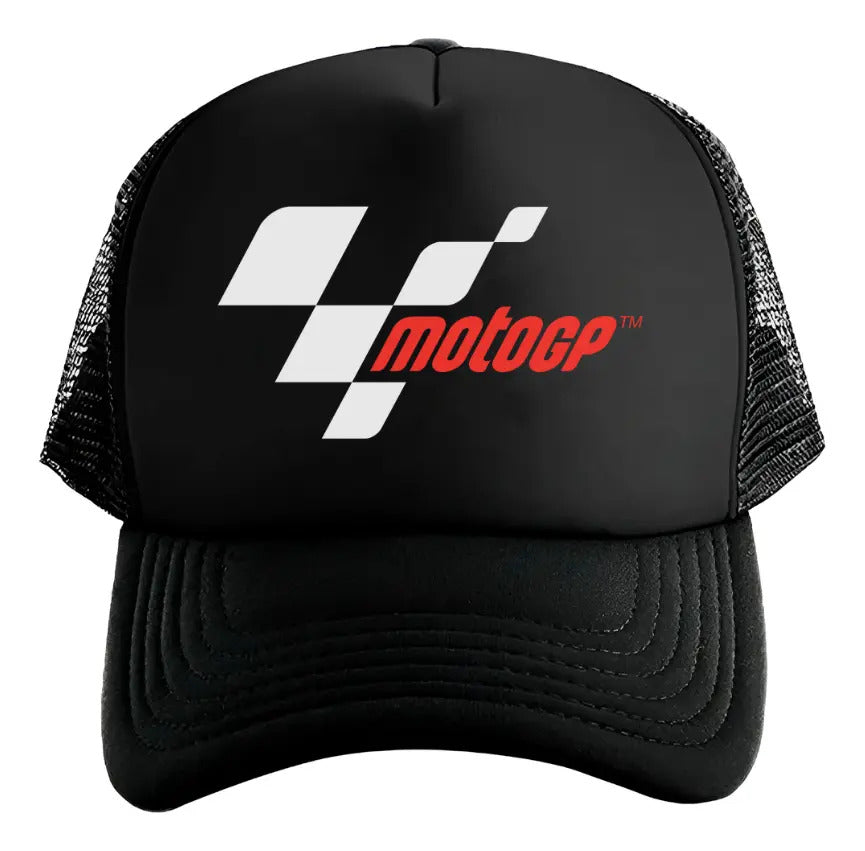 Gorra Trucker Motogp Motociclismo Motos Negro Ajustable Moto Gp