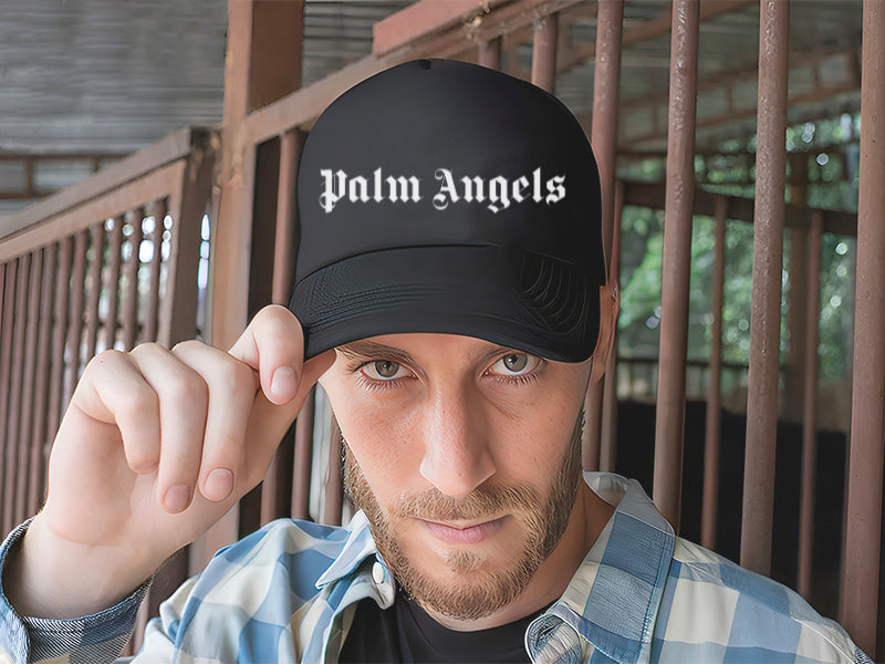 Gorra Palm Angels Moda Moderno Elegante Aesthetic Actualidad Negro Ajustable Palm