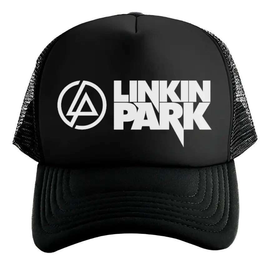 Gorra Trucker Linkin Park Música Rock Heavy Metal Negro Ajustable Lp