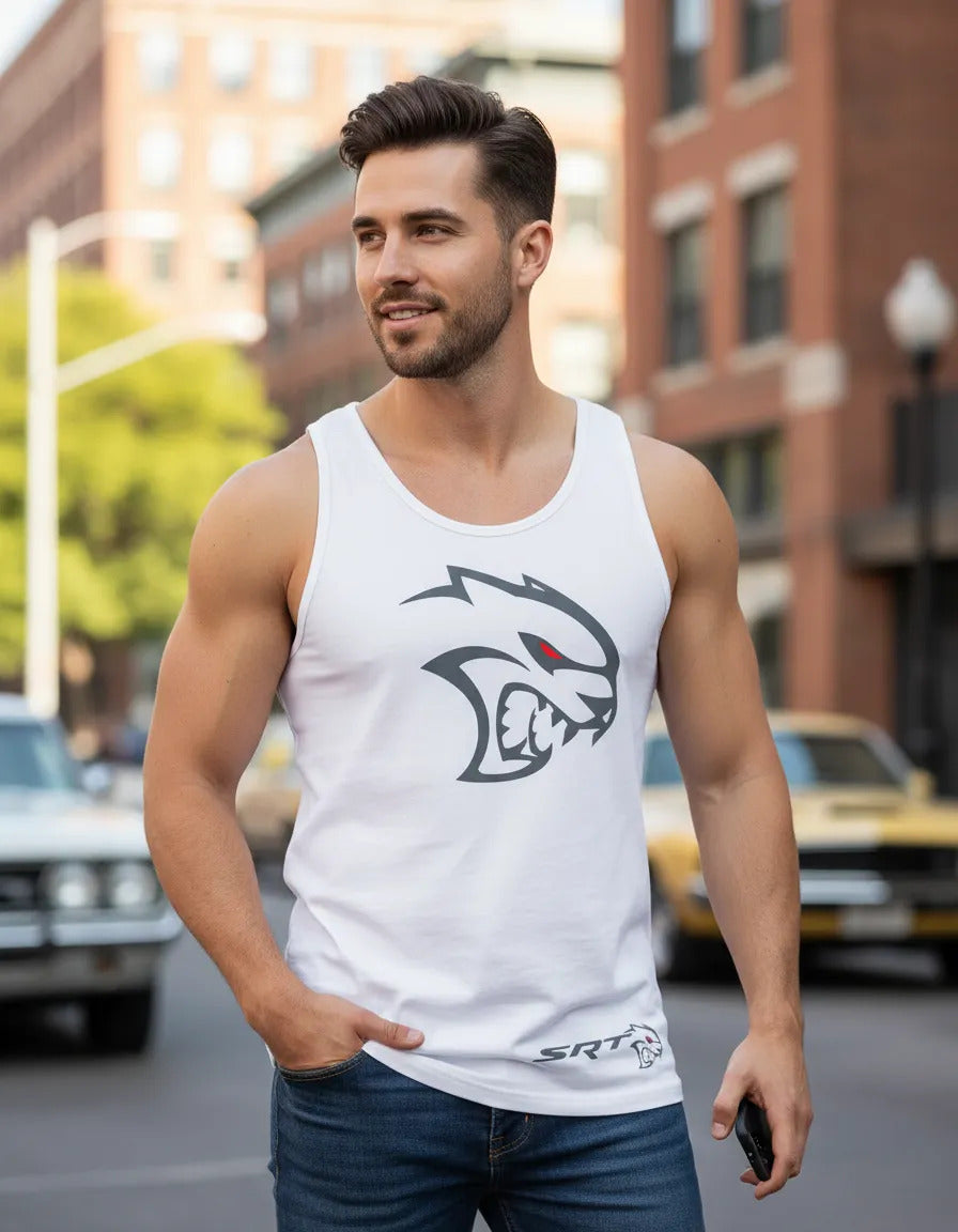 Playera Sin Mangas Hellcat Srt Dodge Charger Automovilismo