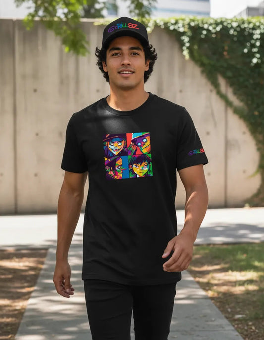 Playera Y Gorra Gorillaz Música Hip Hop Rock Pop Electrónica