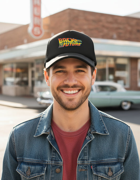 Gorra Back To The Future Negro Ajustable Bttf