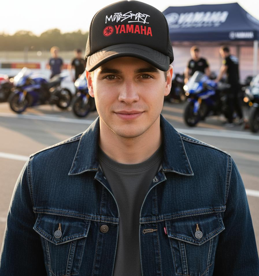 Gorra Moto Sport Yamaha Motociclismo Motogp Deportes Negro Ajustable Msy