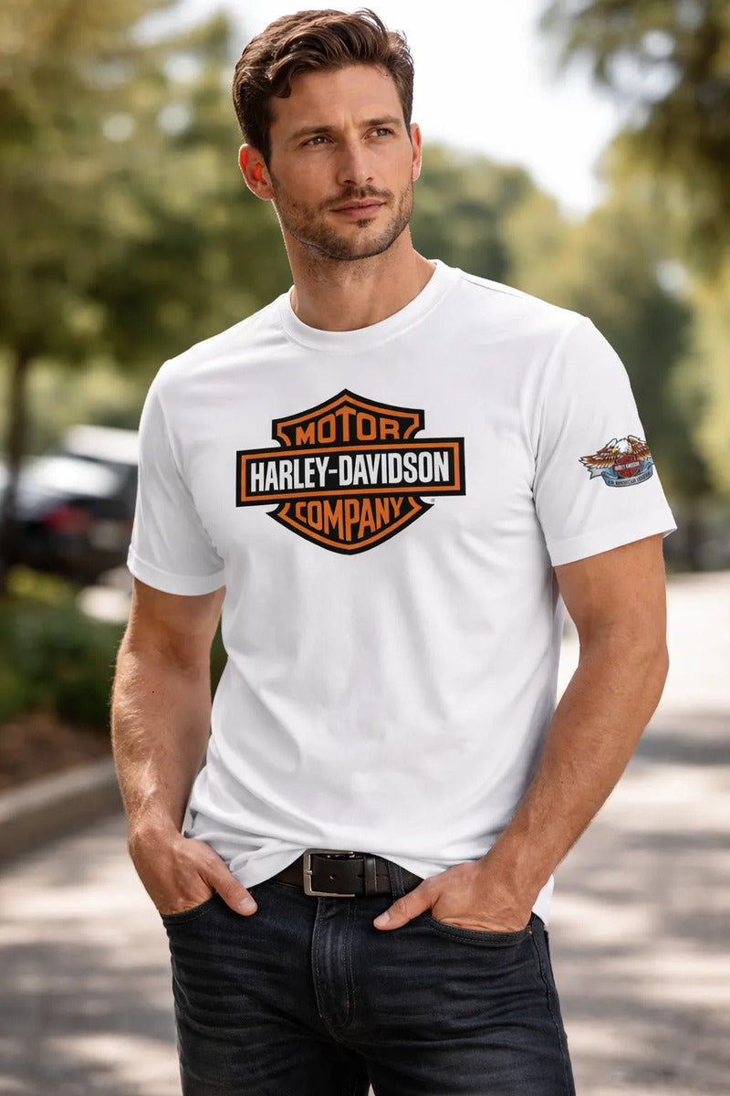 Playera Deportiva Harley Davidson Motos Motociclismo