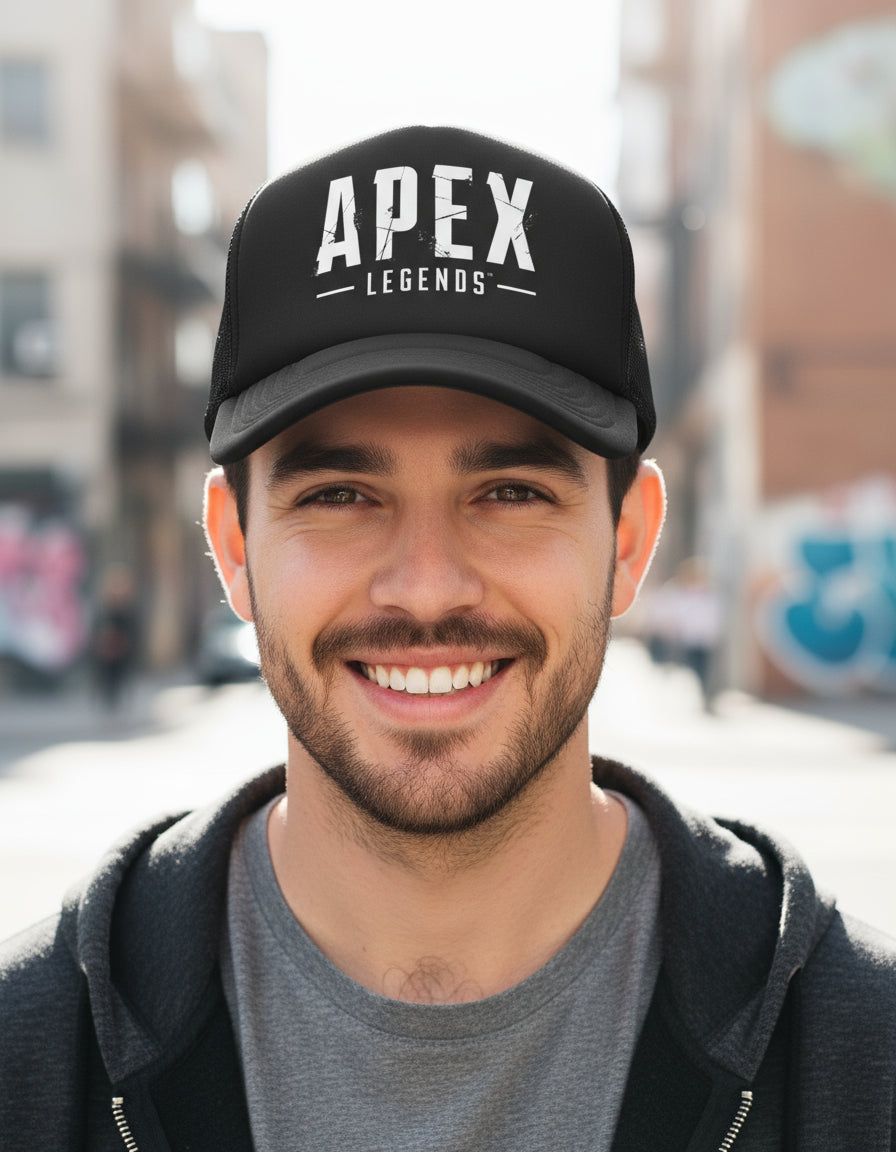 Gorra Trucker Apex Legends Videojuegos Gamer Streaming Pc Negro Ajustable Apex