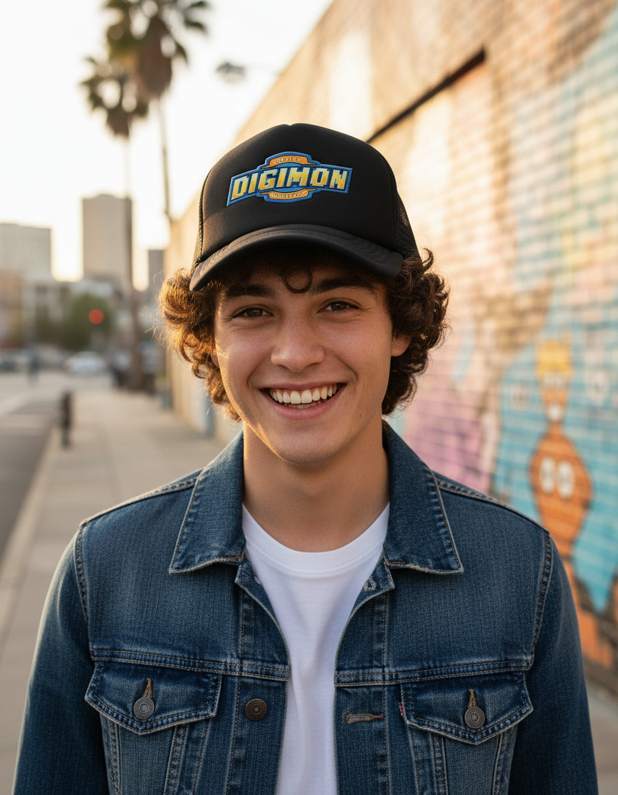 Gorra Digimon Anime Negro Ajustable Digimon