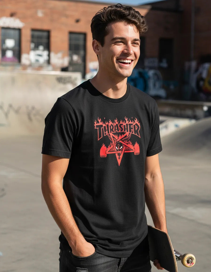Playera Thrasher Magazine Godzilla Skateboard Moda Urbana