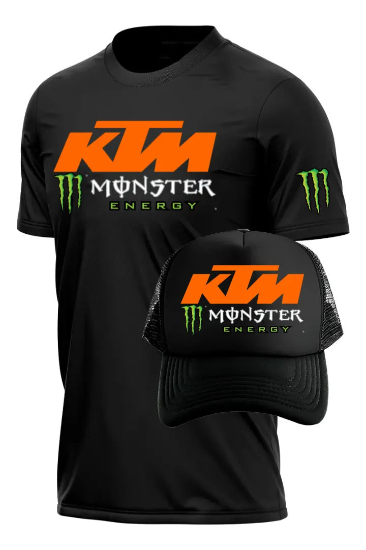 Playera Y Gorra Ktm Monster Energ Off Road Motocross