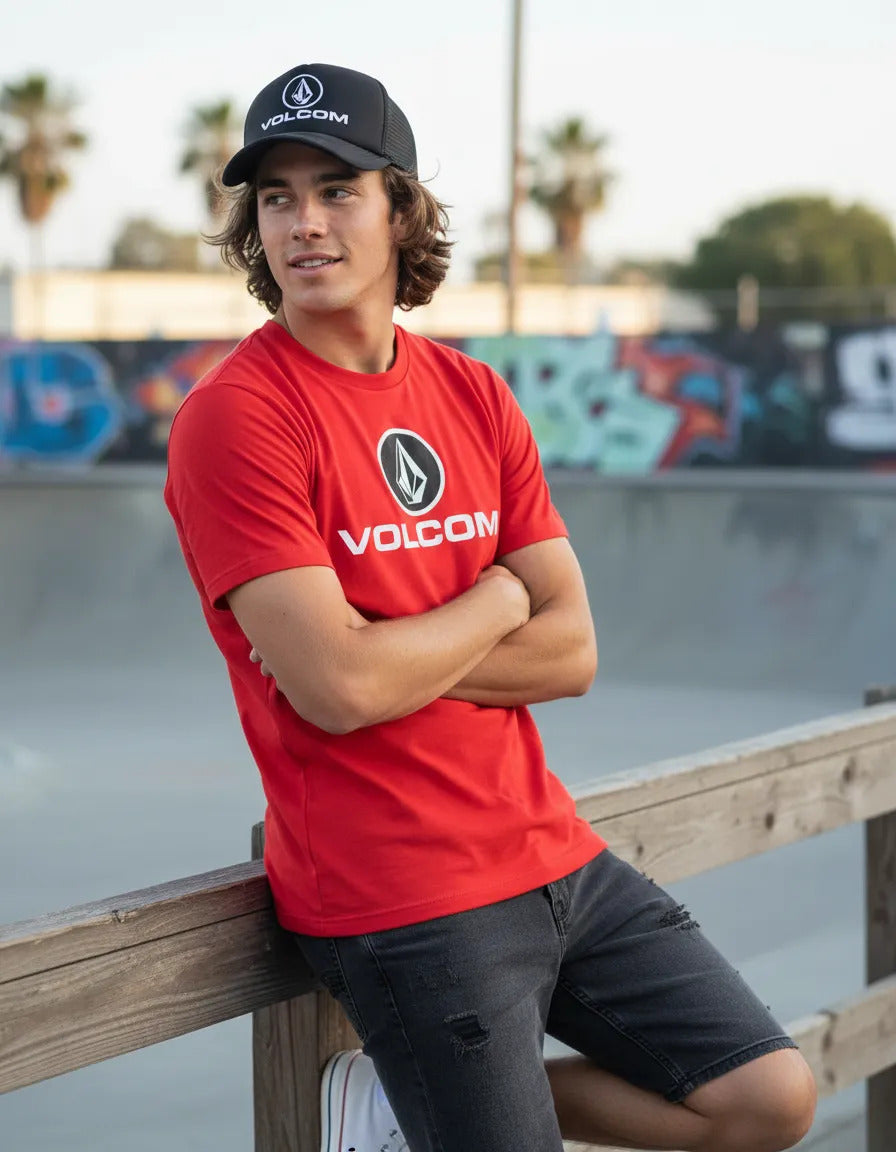 Playera Y Gorra Volcom Skate Skateboard Surf Moda Urbana