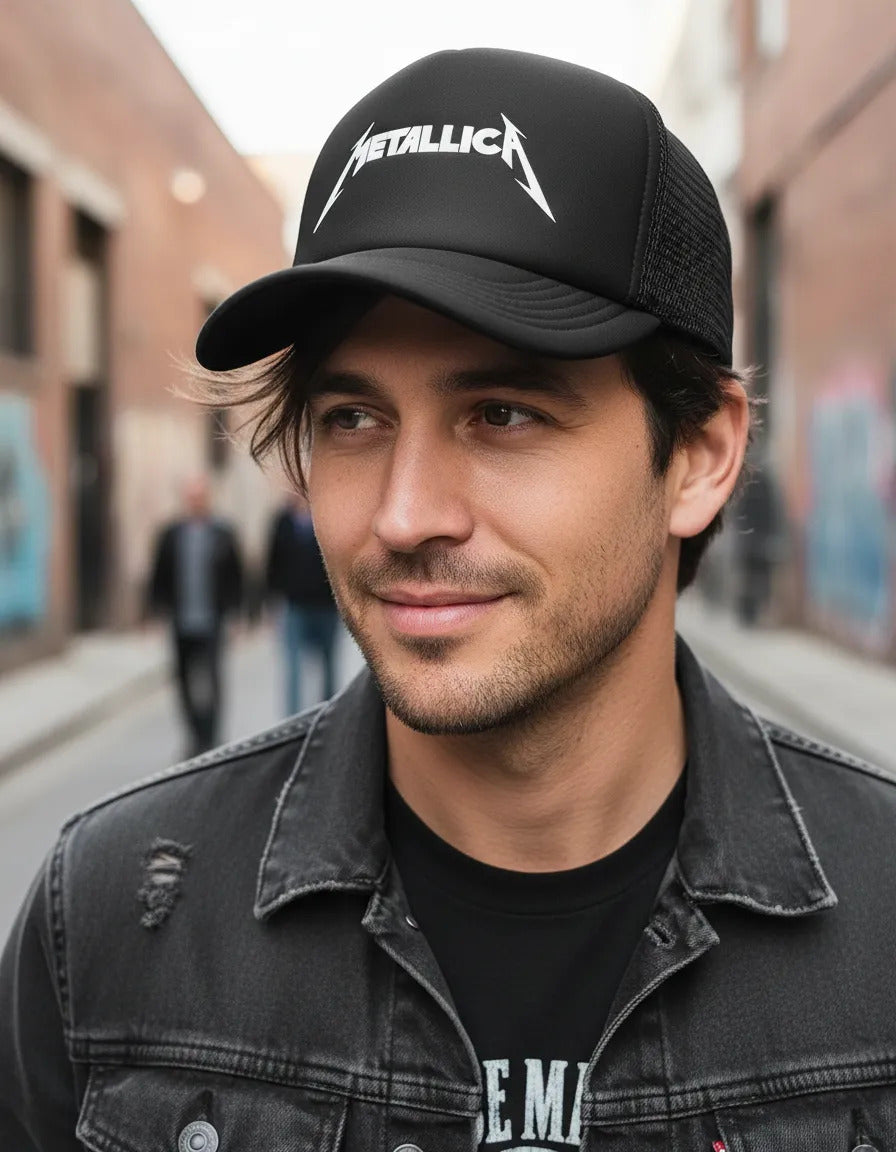 Gorra Trucker Metallica Musica Rock Heavy Metal Ajustable