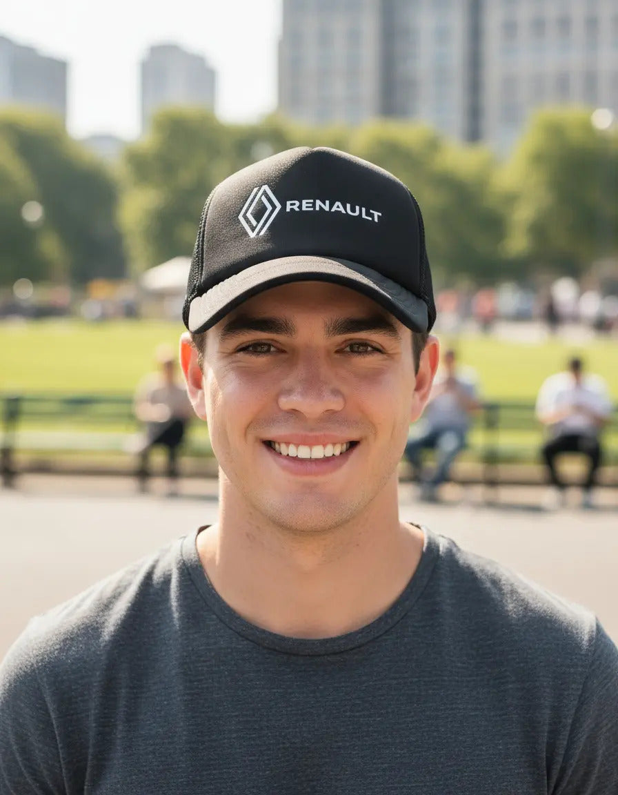 Gorra Renault Coche Vehículo Automovilismo Negro Ajustable Renault