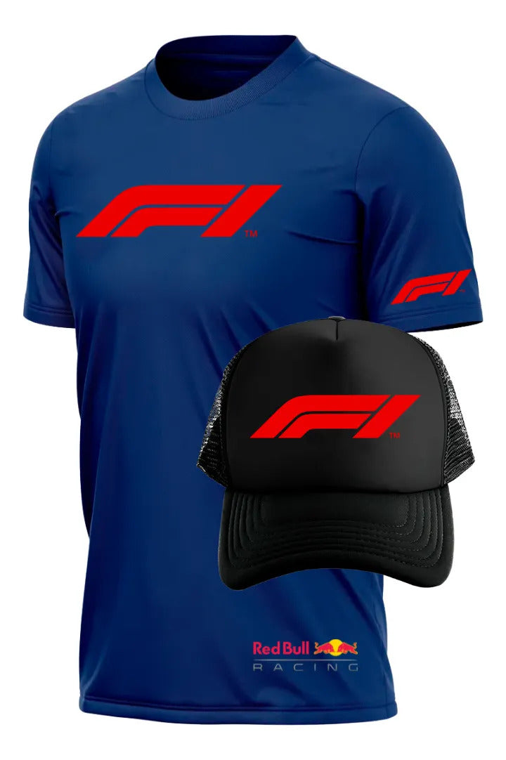 Playera Y Gorra Formula 1 F1 Red Bull Racing Autos