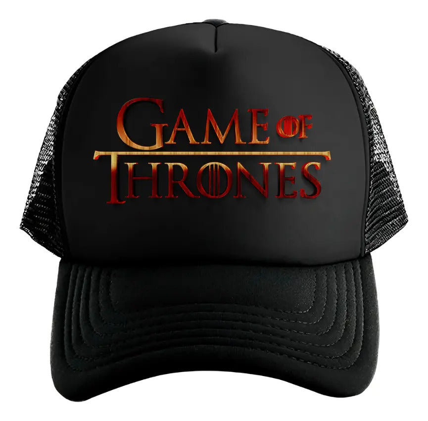 Gorra Trucker Game Of Thrones Jhon Snow Daenerys Targaryen Negro Ajustable Got