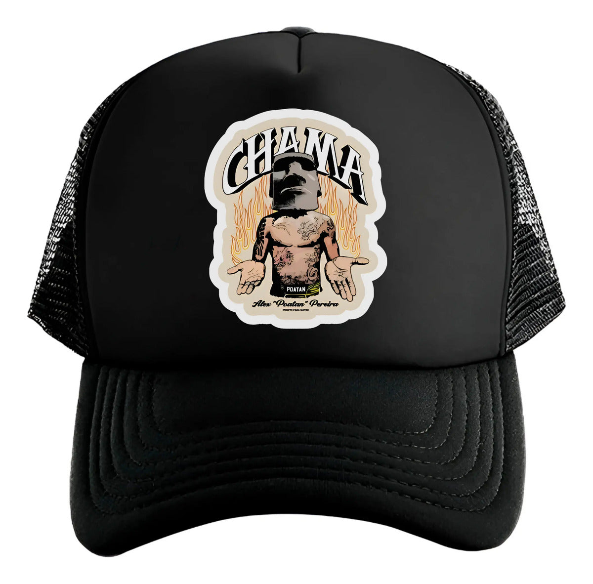 Gorra Chama Alex Pereira Ufc Mma Box Muay Thai Kick Boxing Negro Ajustable Chama