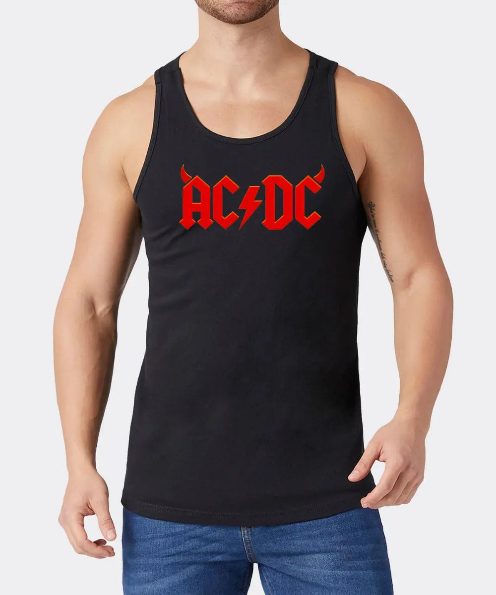 Playera Sin Mangas Acdc Música Rock Heavy Metal