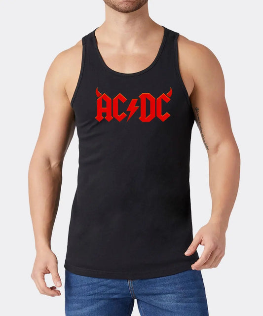 Playera Sin Mangas Acdc Música Rock Heavy Metal