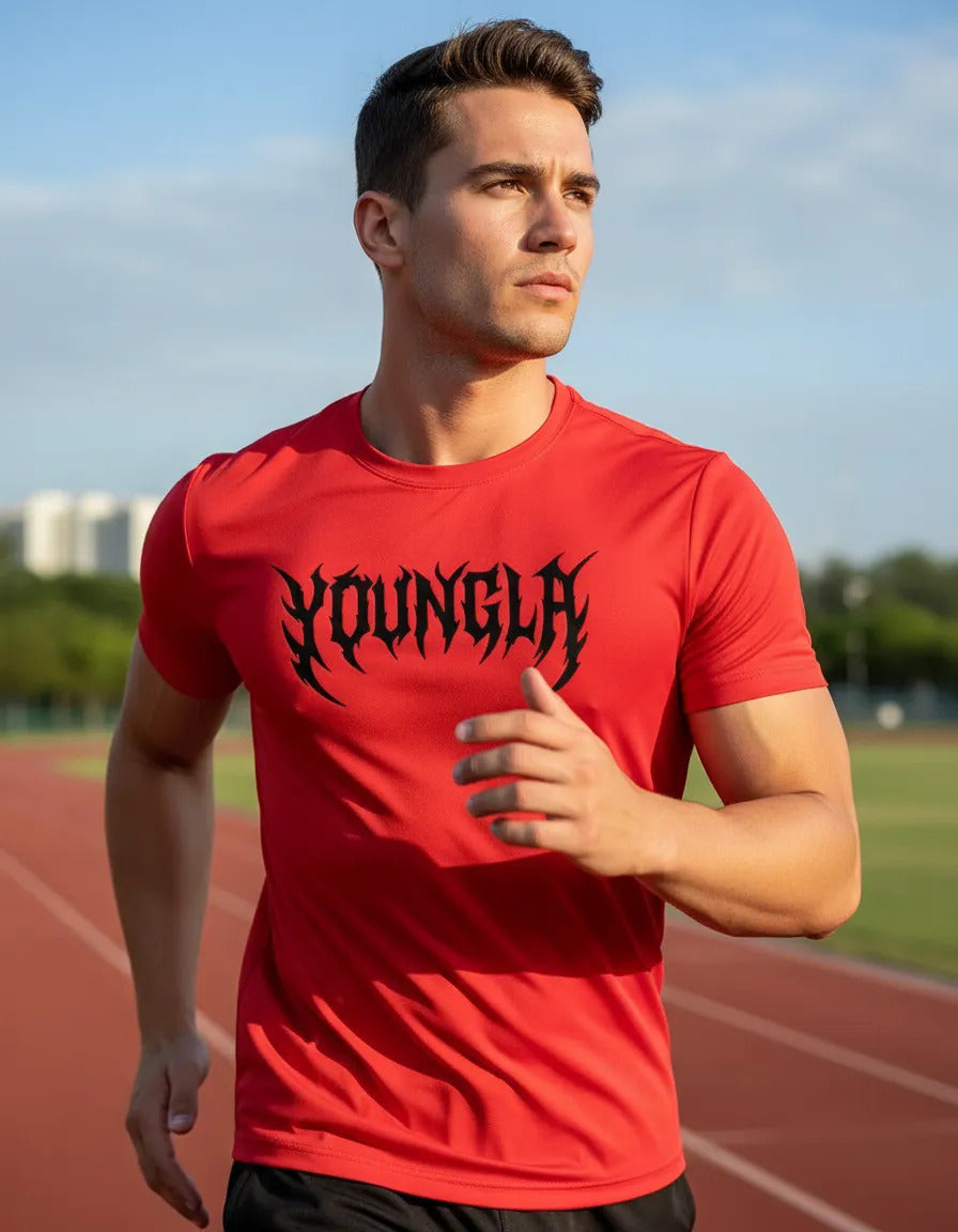 Playera Youngla Entrenamiento Fitness Gym Running Deportes