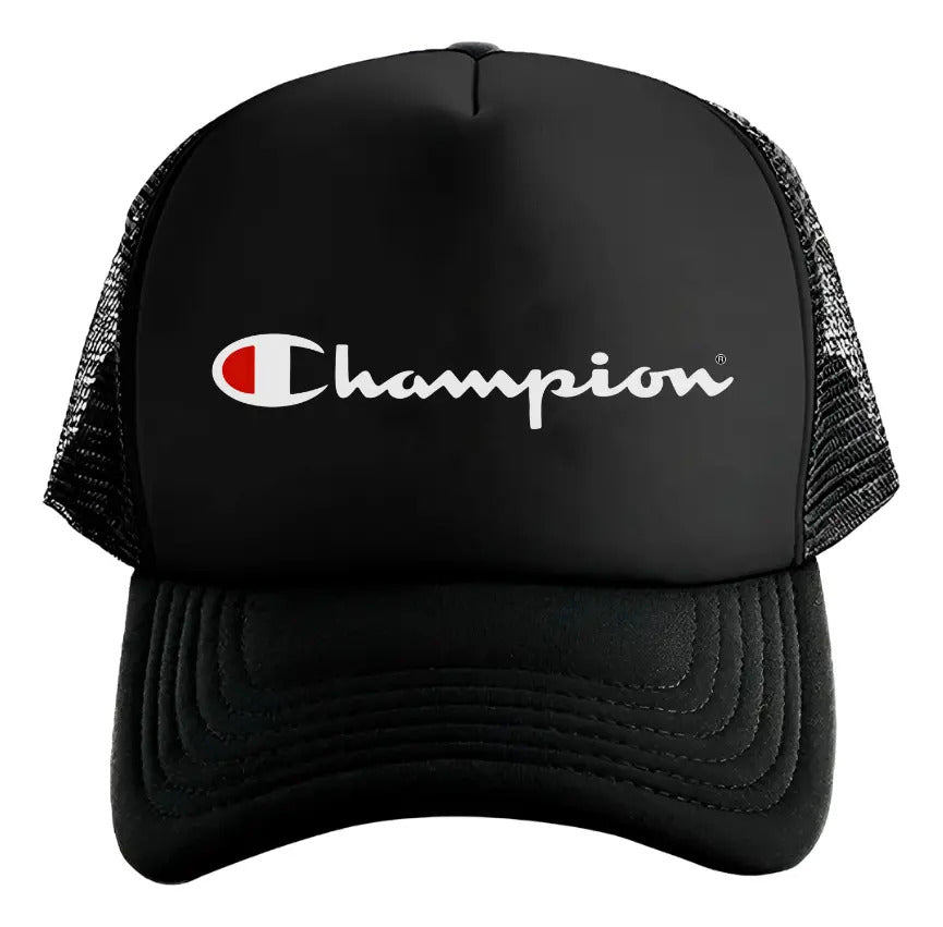 Gorra Champion Moda Moderno Elegante Aesthetic Actualidad Negro Ajustable Champion