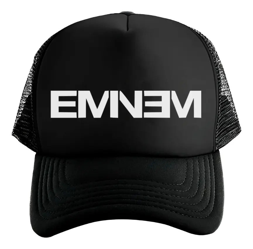 Gorra Trucker Eminem Música Rap Hip Hop Rock Negro Ajustable Emnm