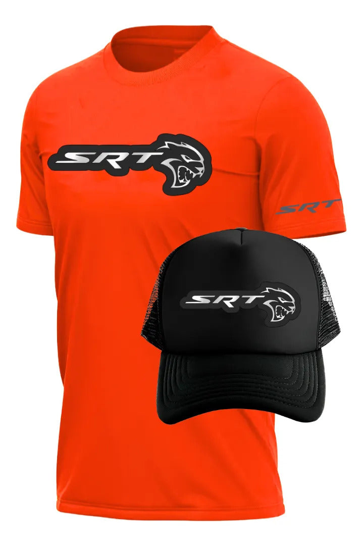 Playera Y Gorra Hellcat Dodge Srt Challenger Automovilismo