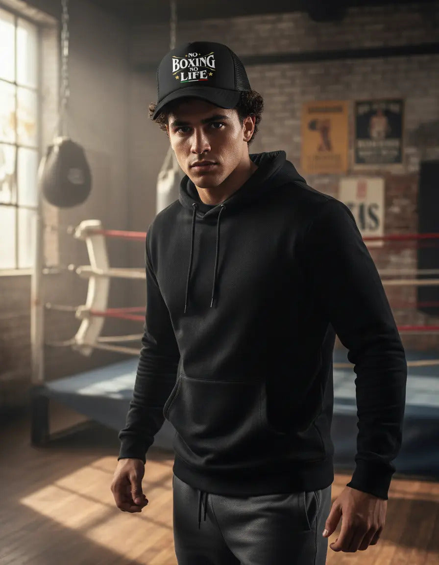 Gorra No Boxing No Life Box Deportes México Ufc Mma Negro Ajustable Nbnl