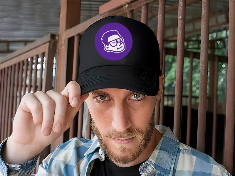 Gorra Trucker Elmariana Streamer Gamer Streaming Gaming Pc Negro Ajustable Logo