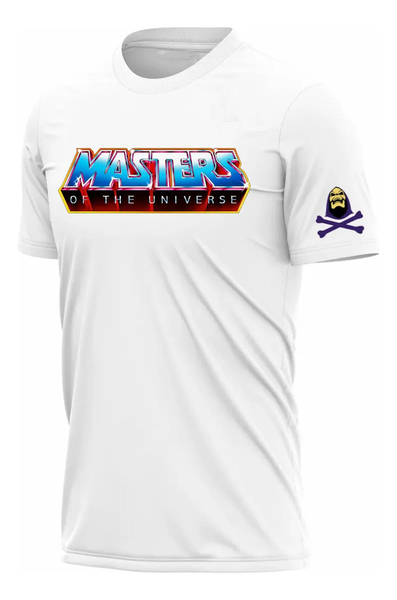 Playera Masters Of The Universe He Man Skeletor Blanco Logo M