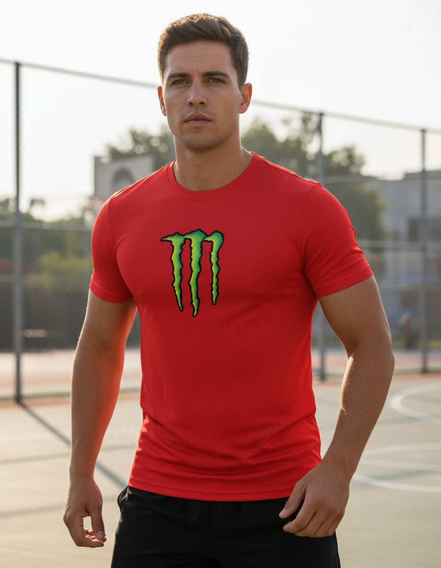 Playera Monster Energ Ufc Mma Box F1 Fútbol Gaming Algodón