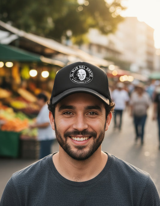 Gorra El Hijo Del Santo Aaa Triple A Wwe Lucha Deportes Negro Ajustable Santo