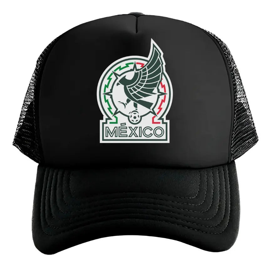 Gorra México Selección Mexicana Fútbol Mundial Deportes Negro Ajustable México