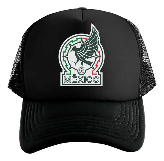 Gorra México Selección Mexicana Fútbol Mundial Deportes Negro Ajustable México